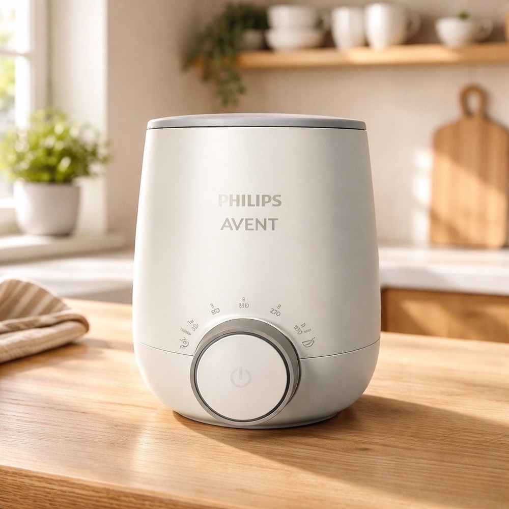 Philips Avent Fast Baby Bottle Warmer SCF358/00 White Smart Temp Control Defrost
